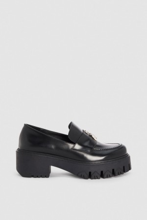 Black Patrizia Pepe Loafers | VDG295743