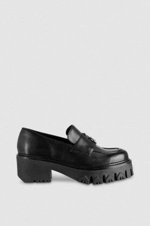 Black Patrizia Pepe Loafers | XTD043156