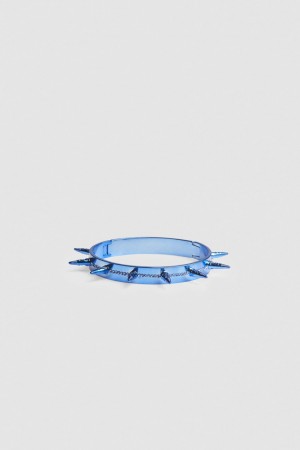 Blue Patrizia Pepe Brass And Glass Bracelet | LBI138729