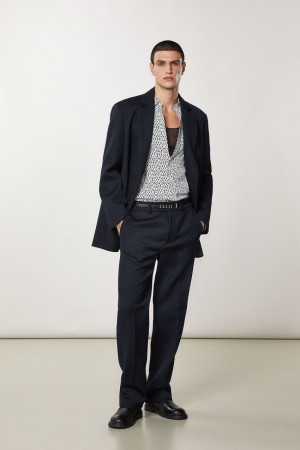 Blue Patrizia Pepe Classic Cotton Pants | KGN293864