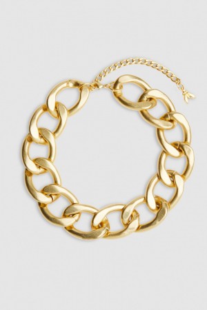 Gold Patrizia Pepe Brass And Aluminum Necklace | QBP197435