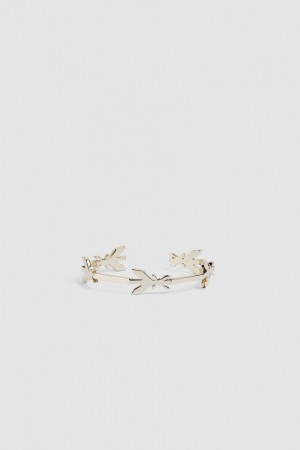 Gold Patrizia Pepe Brass Fly Chain Bracelet | KBD204358