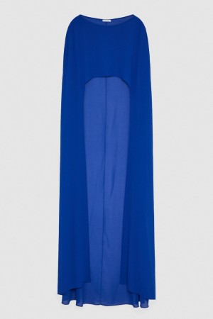 Light Blue Patrizia Pepe Cape In Poly Georgette With Neckline On The Back | EGJ281650
