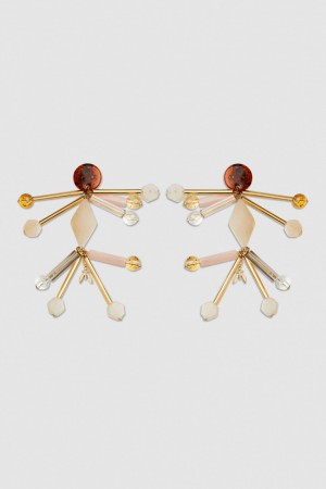 Multicolor Patrizia Pepe Earrings With Techno Pop Fly Appliqué | SIO732940