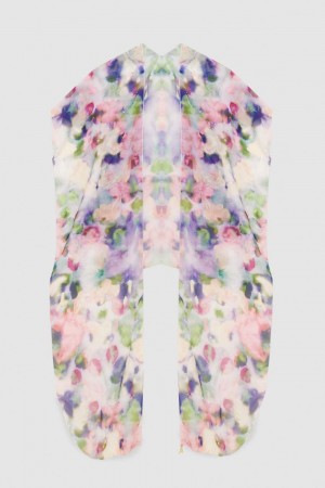 Multicolor Patrizia Pepe Patterned Chiffon Stole | PLM071256
