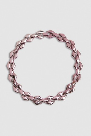Pink Patrizia Pepe Necklace With Personalized Links And Micro Fly | SQC387054