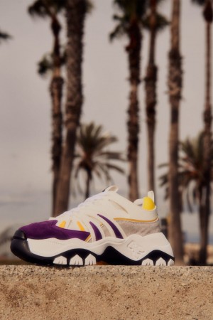 Purple Patrizia Pepe Leather Running Sneakers | HAW678532
