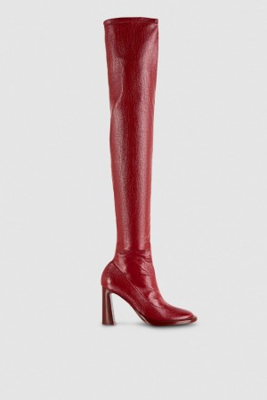 Red Patrizia Pepe Heeled Boots | QXO162395