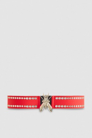 Red Patrizia Pepe Jersey High-waisted Belt | KSJ426718