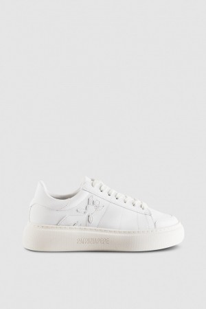 White Patrizia Pepe Pepe Fly Sneakers | NBH375842